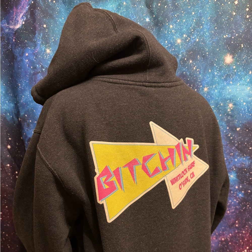 Bitchin’ Black Hoodie with Graphic Print